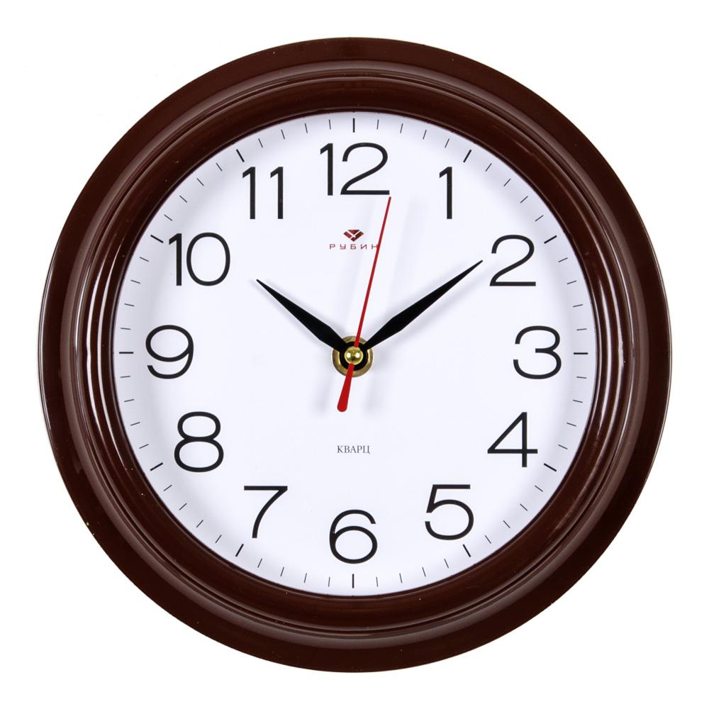 Часы настенные СН 2121 - 307 коричневый "Классика" круглые (21x21) (5)