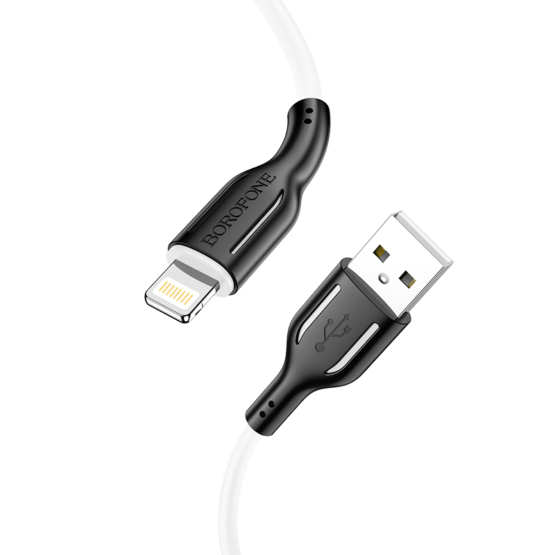 Кабель USB - 8pin BOROFONE BX63 Белый (2,4А, для iPhone5/6/7) 1м