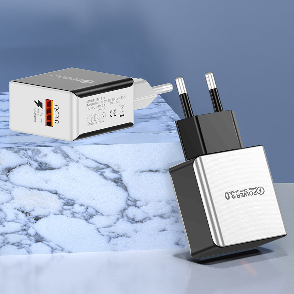 Блок пит USB сетевой  Орбита OT-APU50 + кабель Micro USB (QC3.0, 3000mA)