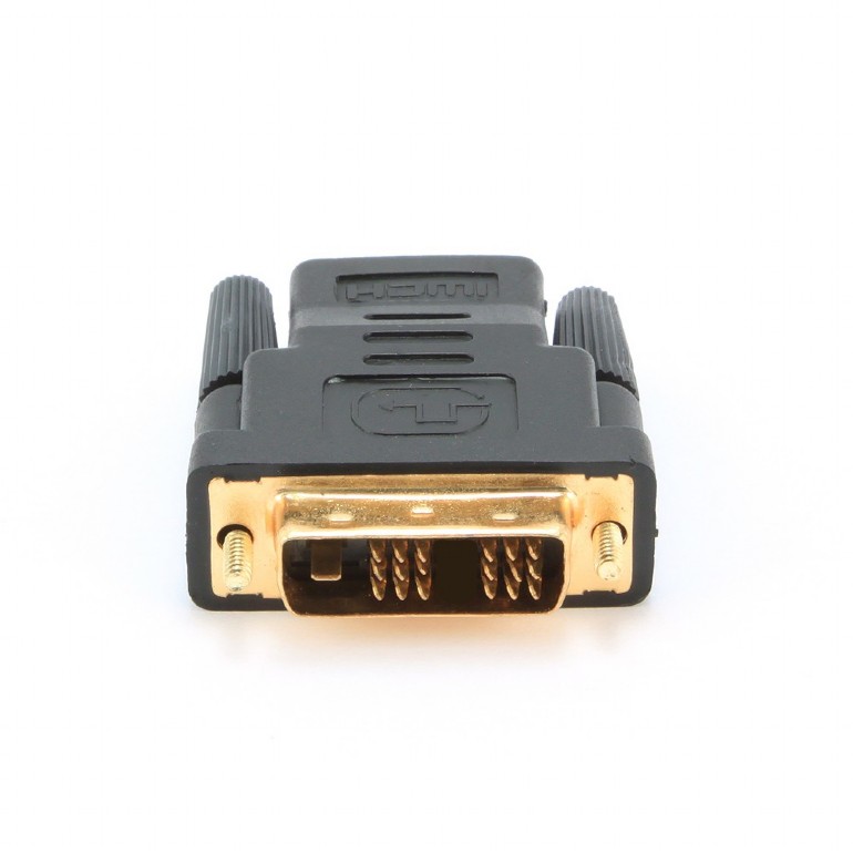 Переходник Bion HDMI-DVI 19F/19M (мама-папа), позолоченные контакты, черный [BXP-A-HDMI-DVI-2]