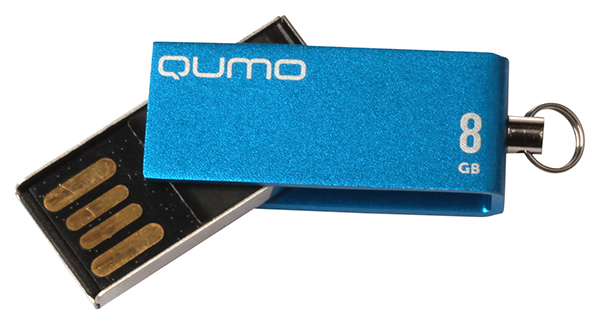 USB2.0 FlashDrives 8Gb QUMO Fold Blue, синий