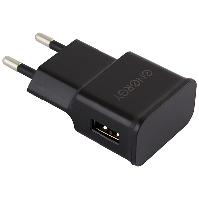 Блок пит USB сетевой Energy ET-09, 1,0А, цвет - чёрный