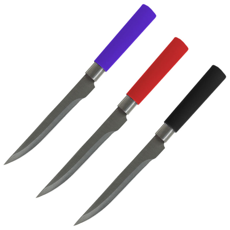 Нож Mallony MAL-04P-MIX дл.лезвия 12,5см, филейный, пластик.ручка