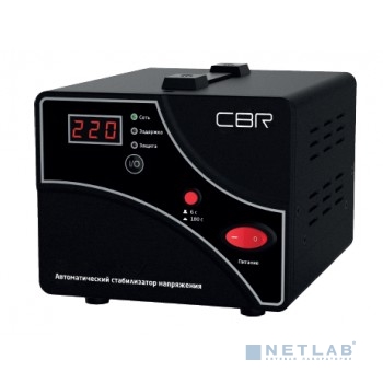 Стабилизатор напряжения CBR CVR 0157, 1500 ВА/900 Вт, диапазон вход. напряж. 140-260 В, точность ст