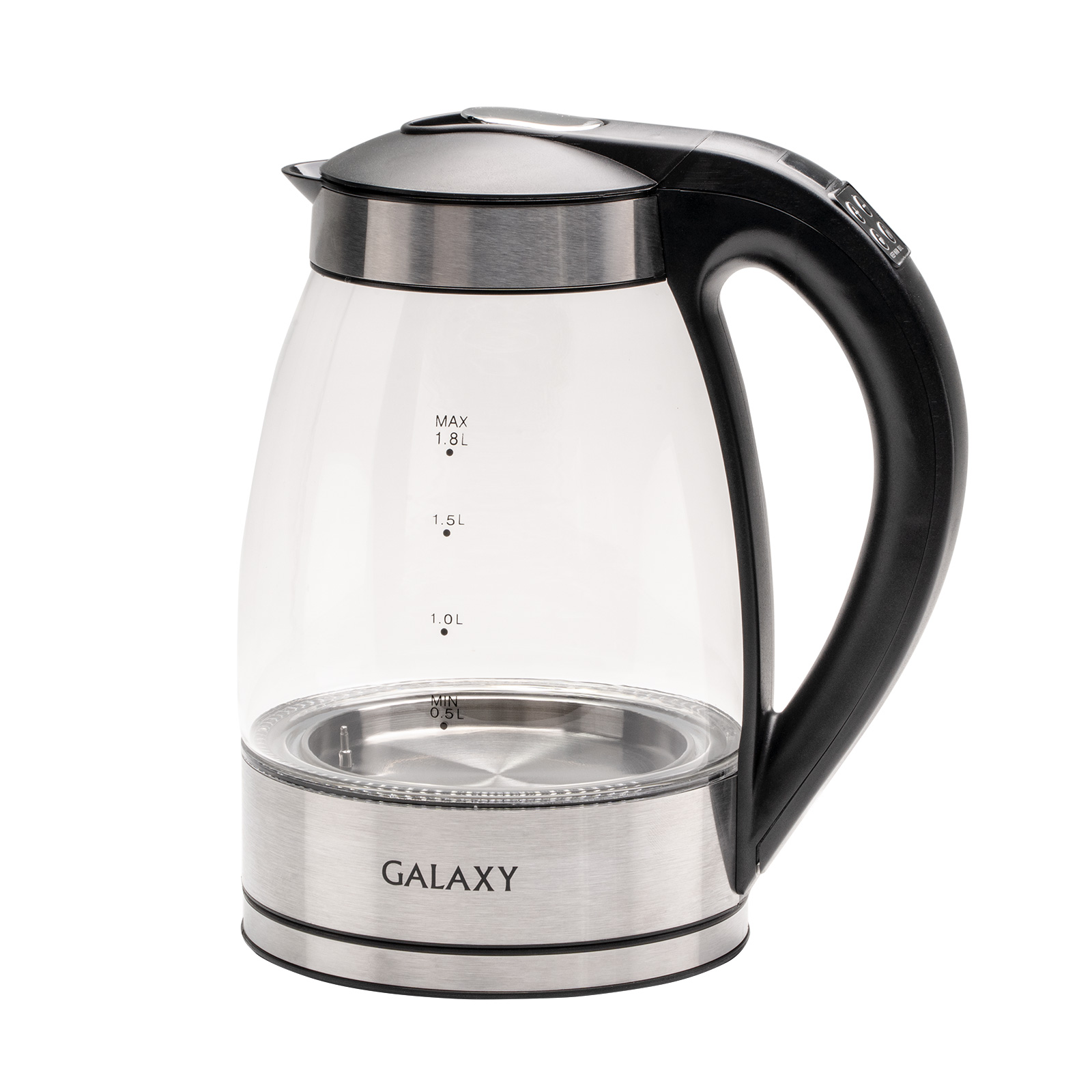 Чайник Galaxy LINE GL 0556  стеклян (2,2 кВт, 1,7л, светодиодн подсветка) 12/уп