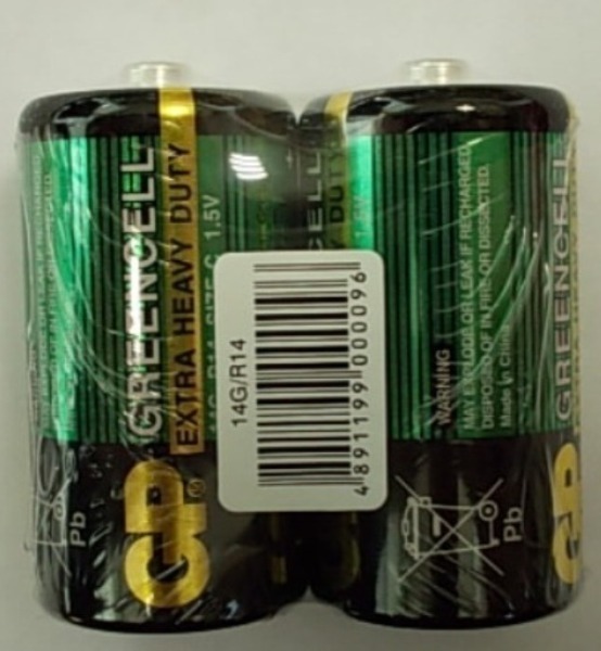Бат R14            GP GreenCell б/б (24шт)   (14G-OS2)