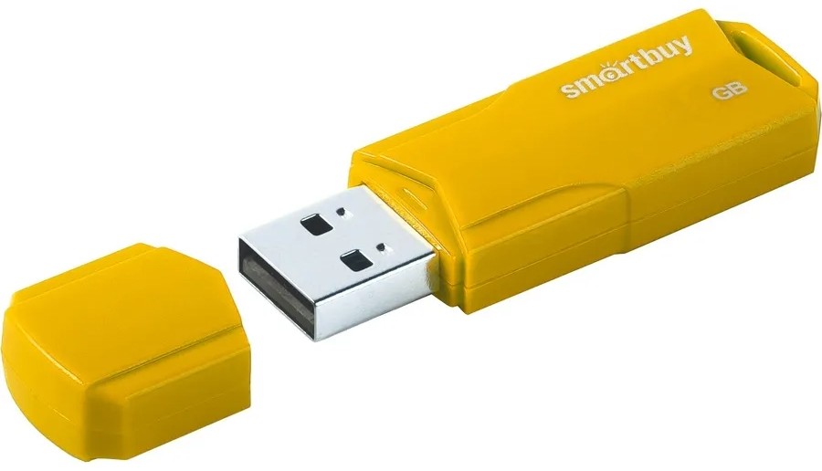 USB2.0 FlashDrives 8Gb Smart Buy  CLUE Yellow (SB8GBCLU-Y)