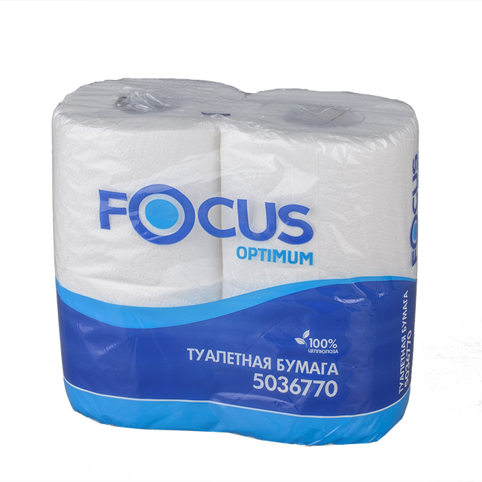 бумага туалетная Focus 2сл (цена за 4рул.) (500122)