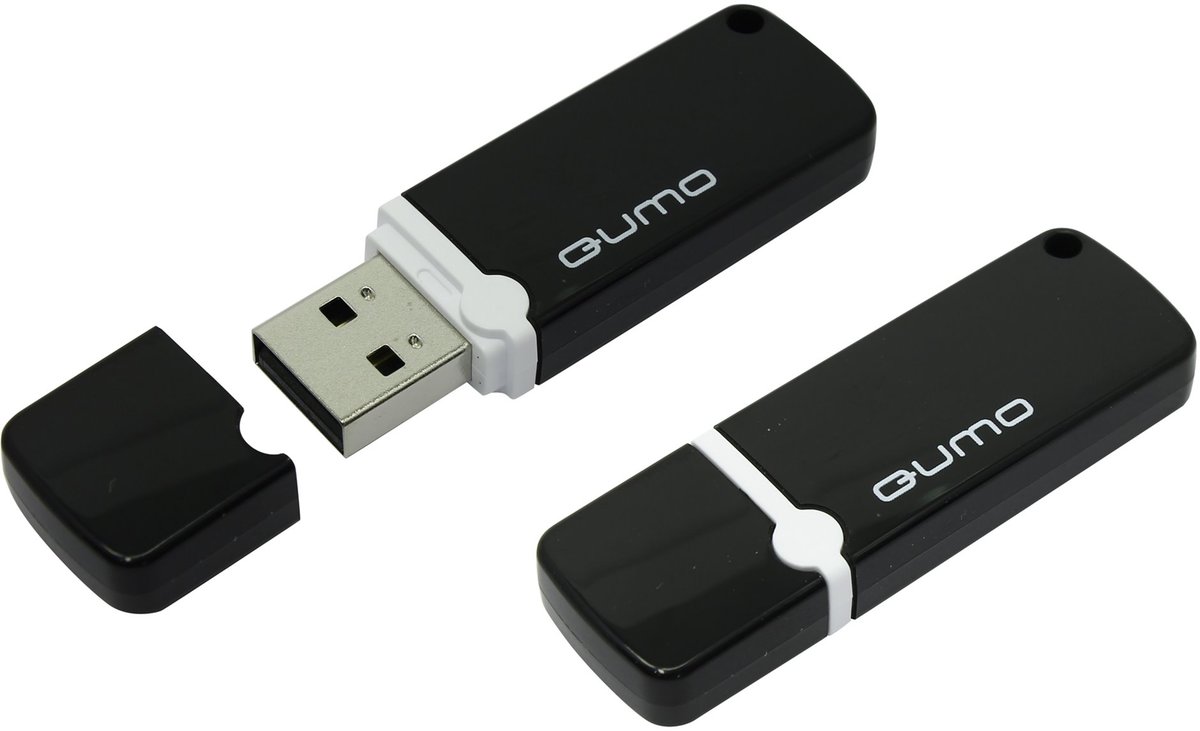 USB2.0 FlashDrives16Gb QUMO Optiva 02 Black черный