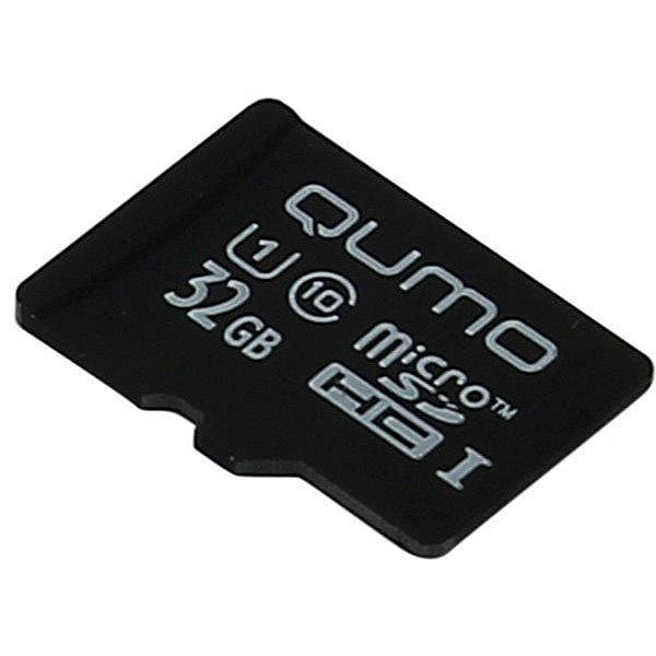 Пам.MicroSDHC,32Gb QUMO (Class 10 UHS-I, 3.0 сверхскоростная) без адап SD, черно-красн карт упаковк