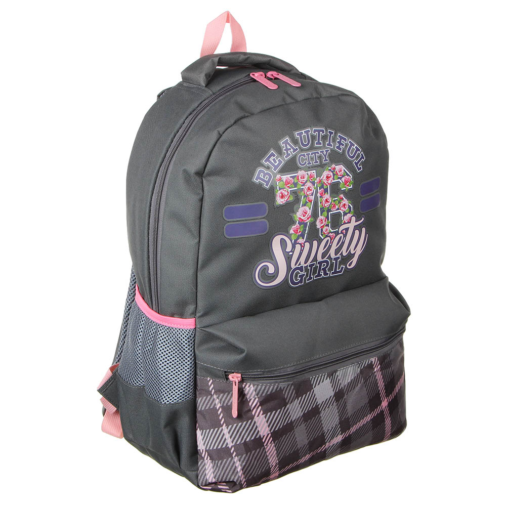 Рюкзак подростковый Свити герл, 38x30x14см, ПЭ, 1 отделение, 3 кармана, уплотне