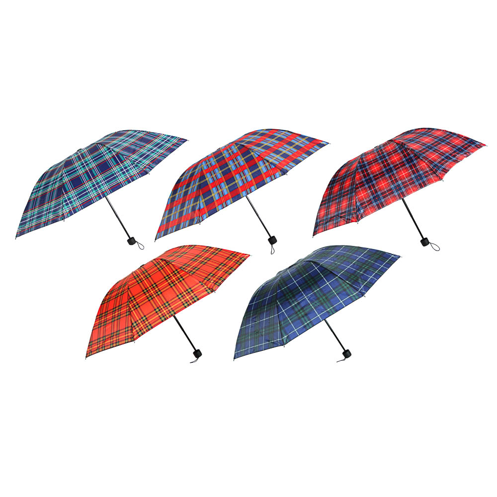Зонт универсальный, механика, сплав, пластик, полиэстер, 55см, 8 спиц, 4-6 цветов