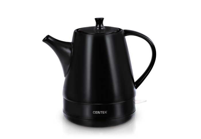 Чайник Centek CT-0063 Black <Astana> 1.2л, 1500W, чёрная керамика, матовый корпус