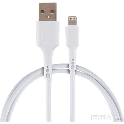 Кабель USB - 8pin Energy ET-05 USB/Lightning, цвет - белый