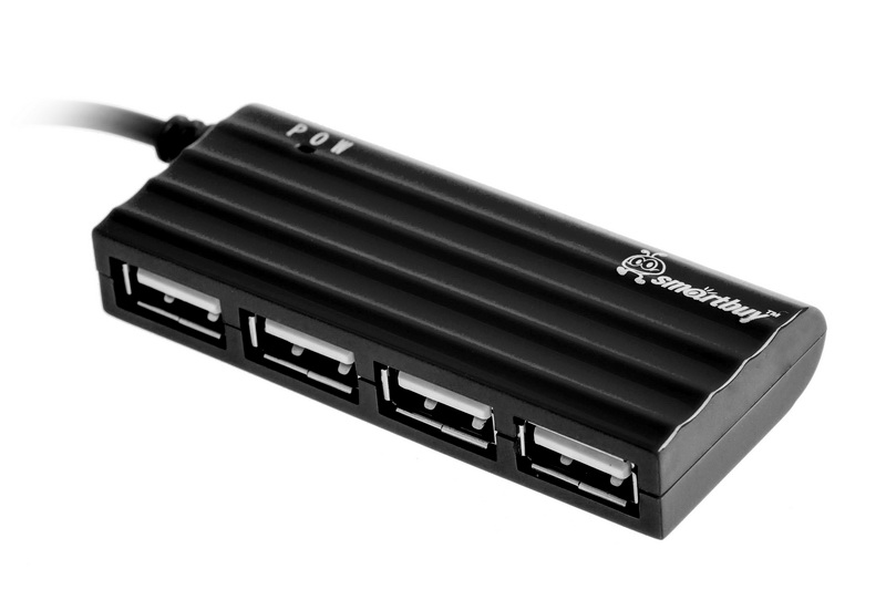 USB - Xaб SmartBuy 4 порта (SBHA-6810-K) Black