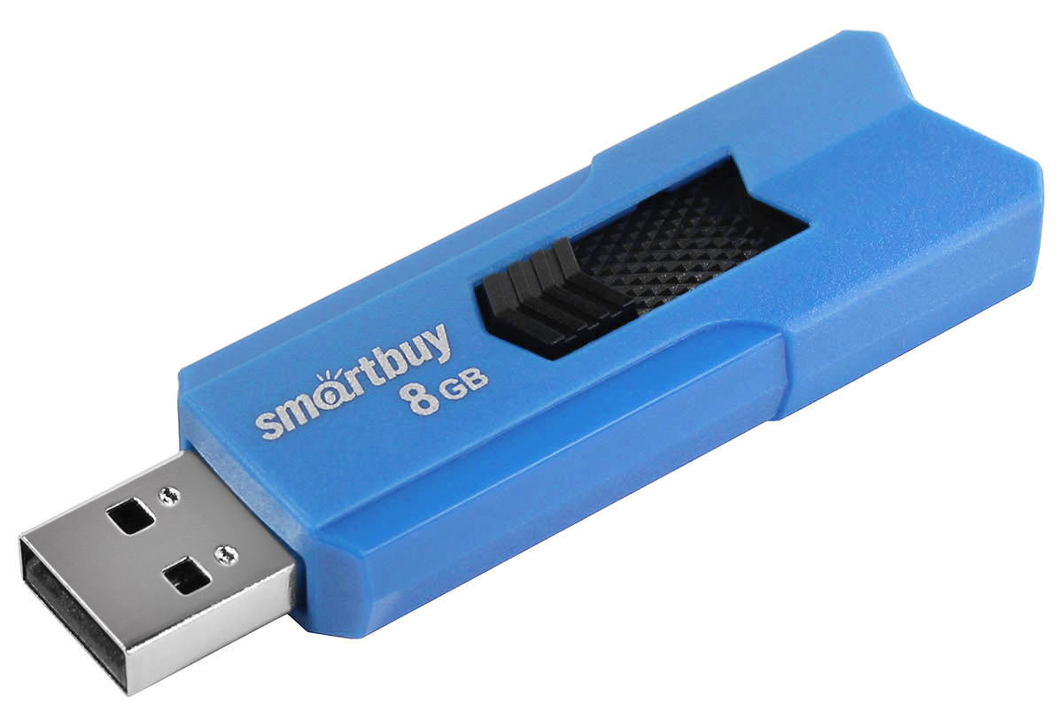 USB2.0 FlashDrives 8Gb Smart Buy  STREAM Blue (SB8GBST-B)