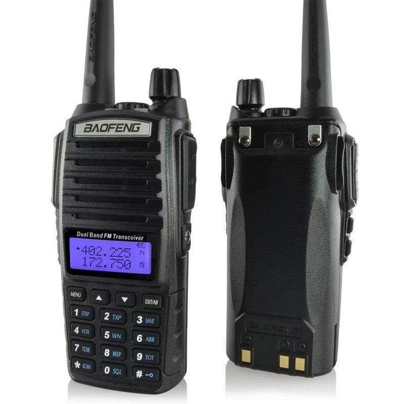 Радиостанция Baofeng UV-82 8W чёрн (UHF/VHF) до 10 км, 128 каналов, влагозащита IP 54