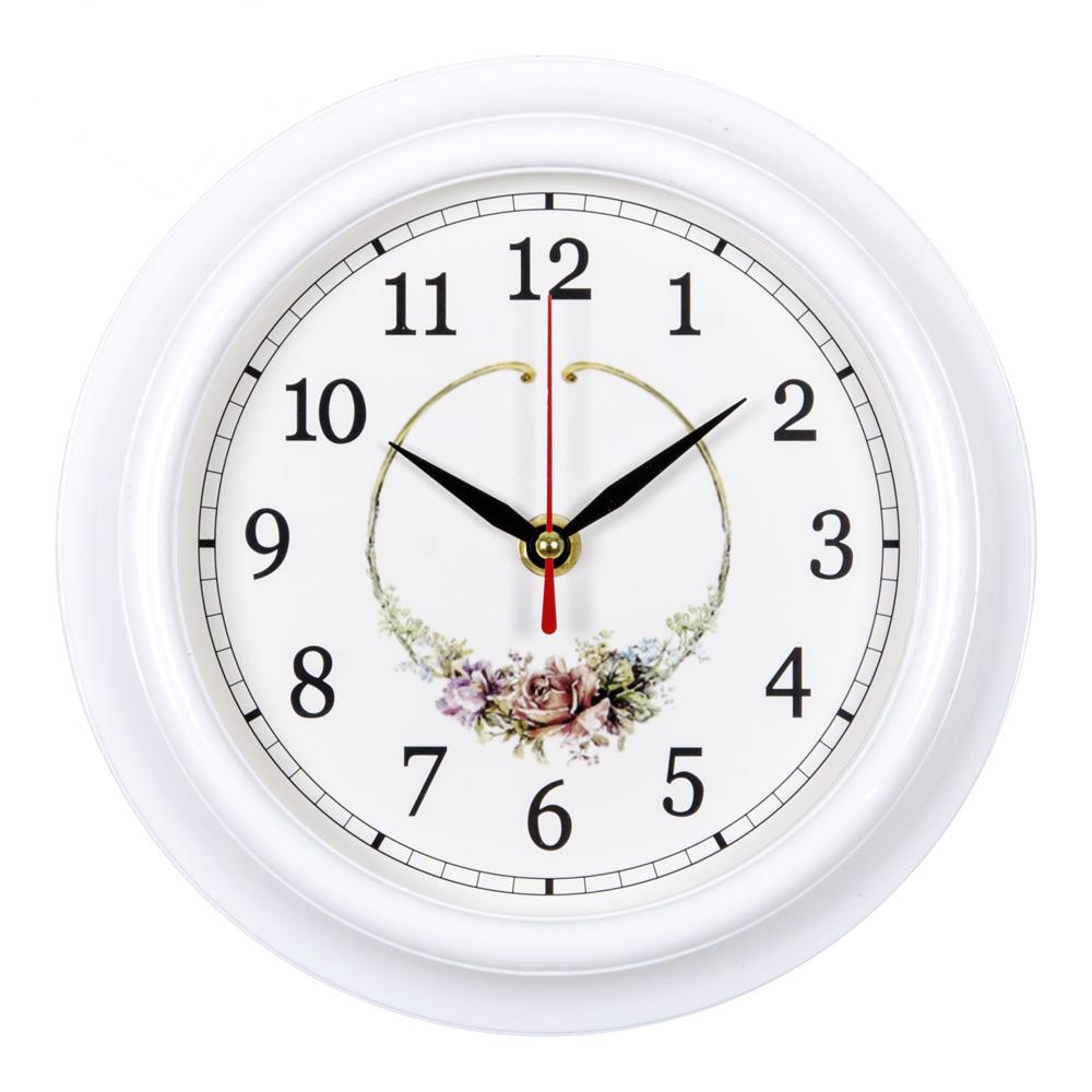 Часы настенные СН 2121 - 139 Венок из роз (21x21) (10)