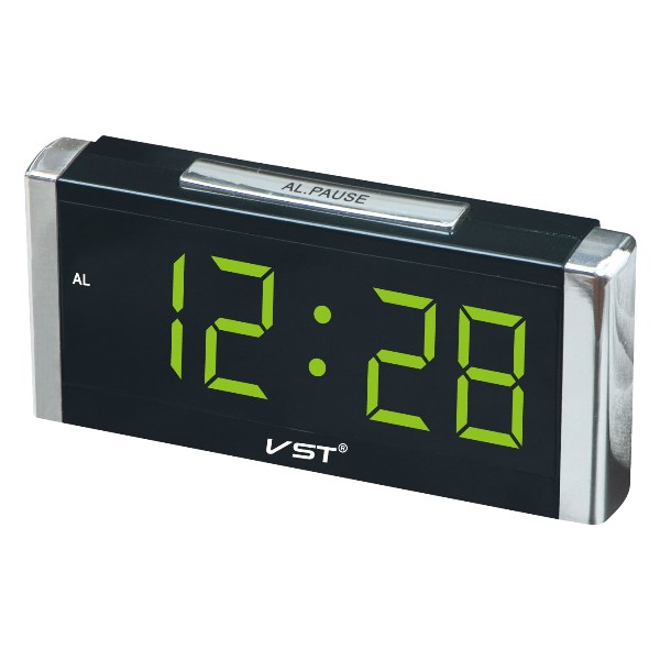 часы настольные VST-731/4 (ярко-зеленый)