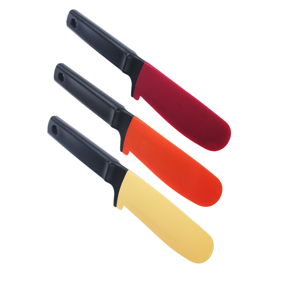 Лопатка-нож силиконовая 27см, 3 цвета, HS9921