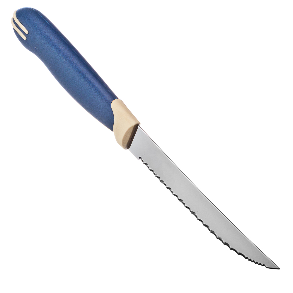 Нож кухон. Multicolor кухонный с зубцами 12.7см, блистер, цена за 2шт., 23529/215