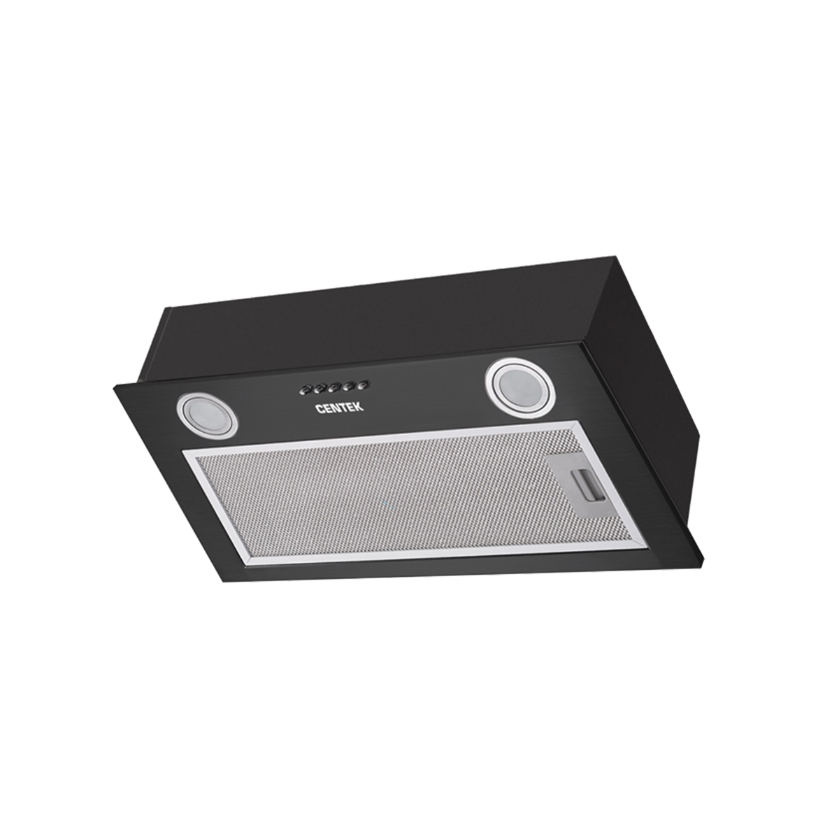 Вытяжка кухонная Centek CT-1850-50 Black (черный) <встраиваемая> шир 45 см 600 м3/час (83 Вт), 3 ск