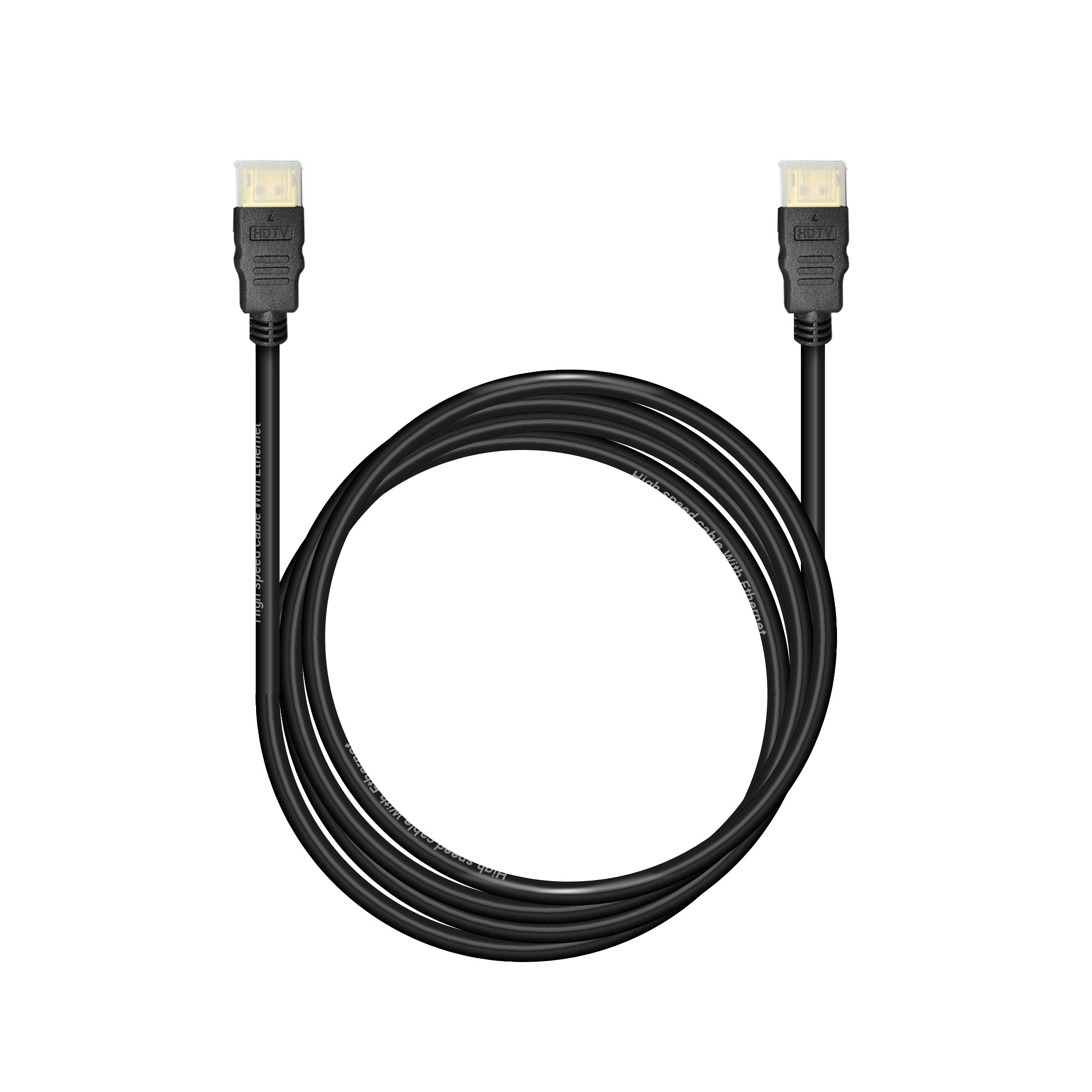 Кабель Bion HDMI v1.4, 19M/19M, 3D, 4K UHD, Ethernet, CCS, экран, позолоченные контакты, 2м, черный