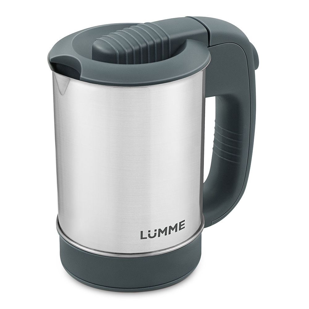 Чайник  LUMME LU-155 серый мрамор, нерж, (0,7кВт, 0,5л) 12/уп