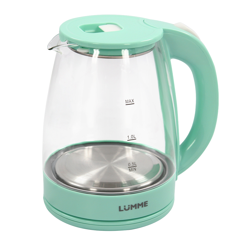 Чайник LUMME LU-160 светлая яшма стеклян корпус (1800 Вт, 2л) 6/уп