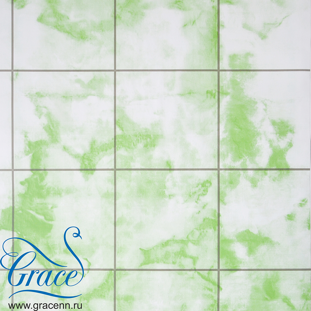 Пленка самоклеющаяся Grace 5203-45 зелёный мрамор, повышенная плотность, 45см/8м