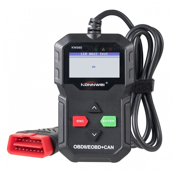 Cканеры OBD KONNWEI KW-590 (с дисплеем, OBD2/EOBD+CAN) для комп. диагностики авто