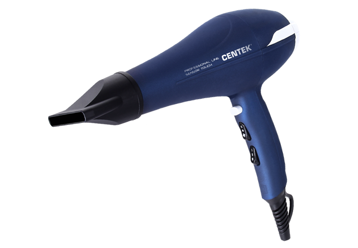 Фен Centek CT-2260 (2200Вт, 2 режима мощн, 3 режима t° + хол. обдув, SENSOR, Soft-touch, Торнадо)