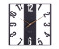 Часы настенные СН 4039 - 001  из металла, из металла, квадрат 40*40 см, открытая стрелка, черн  (5)