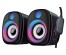 Колонки  Активные Qumo PEARL AS010, 6 ВТ, 2.0, объемн звучание, RGB подсв, USB+Jack 3,5мм., чёрный