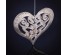 Подвеска декоративная СНОУ БУМ в виде сердечка, 11 см, акрил, 5 цветов