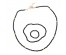 Набор бижутерии BERIOTTI 3 пр.: чокер 43см, браслет d5см, кольцо d1,5см, бисер, биж.сплав, 4 дизайн