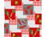 Клеенка GRACE F9020 красные перчики, ткань с пвх покрытием 1,37(+-3)х20м