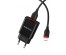Блок пит USB сетевой  BOROFONE BA20A + кабель Lightning Чёрн (1USB, 5B,2100mA)USB Блоки питания, зарядки оптом с доставкой по России.
