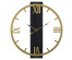 Часы настенные СН 5008 - 001 из металла, d=50 см, открытая стрелка, золото+дерево "Классика" (5)
