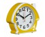 Часы будильник  B6-003 кварц, корпус желтый с белым "Классика" (40)стоку. Большой каталог будильников оптом со склада в Новосибирске. Будильники оптом по низкой цене.