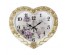 Часы настенные СН 4134 - 001 в форме сердца 41х35см, слоновая кость с золотом "Ретро" (5)