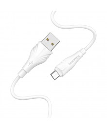 Кабель USB - TYPE C  BOROFONE BX18 Белый 2A, 1мВостоку. Адаптер Rolsen оптом по низкой цене. Качественные адаптеры оптом со склада в Новосибирске.