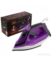Утюг Матрёна MA-045 фиолетовый  (2200Вт, пар, спрей, пар.удар, самооч., тефлоновая подошва)гов оптом с доставкой по Дальнему Востоку. Продажа гладильных досок оптом со склада в Новосибирске.
