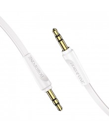 аудио-кабель BOROFONE BL6 AUX Jack3.5 (M) - Jack3.5 (M)  1 метр, плоский, ТПЭ, белыйа комнатная оптом с доставкой по Дальнему Востоку. Большой каталог комнатных антенн по низкой цене.
