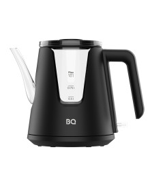 Чайник BQ-KT0046DW Чёрный, стекло (с носиком, двойные стенки, 1л, 2200Вт, диск)ирске. Отгрузка в Саха-якутия, Якутск, Кызыл, Улан-Уде, Иркутск, Владивосток, Комсомольск-на-Амуре.