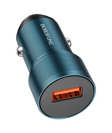 ЗУ в прикуриватель BOROFONE BZ19A синий (1*USB, QC, 3.0А, 18W)