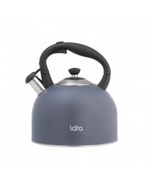 Чайник со свистком LARA LR00-79 Blue Sapfir (4.5л складная ручка, индукц. капс. дно, свисток с кн)