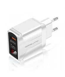 Блок пит USB сетевой  Орбита OT-APU54 Белый с TYPE-C и USB (PD20W+QC3.0, 4000mA)