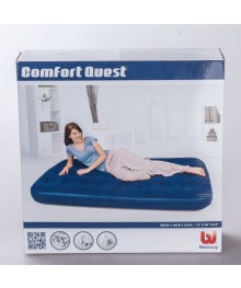 Матрас надувной 188*99*22см Bestway Flocked Air Bed синий (67001N) (65964)ке. Раскладушки оптом по низкой цене. Палатки оптом высокого качества! Большой выбор палаток оптом.