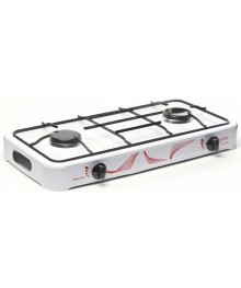 Плита газовая MAXTRONIC MAX-AO-002 белая  (2 конфор, эмаль) 6шт/уп